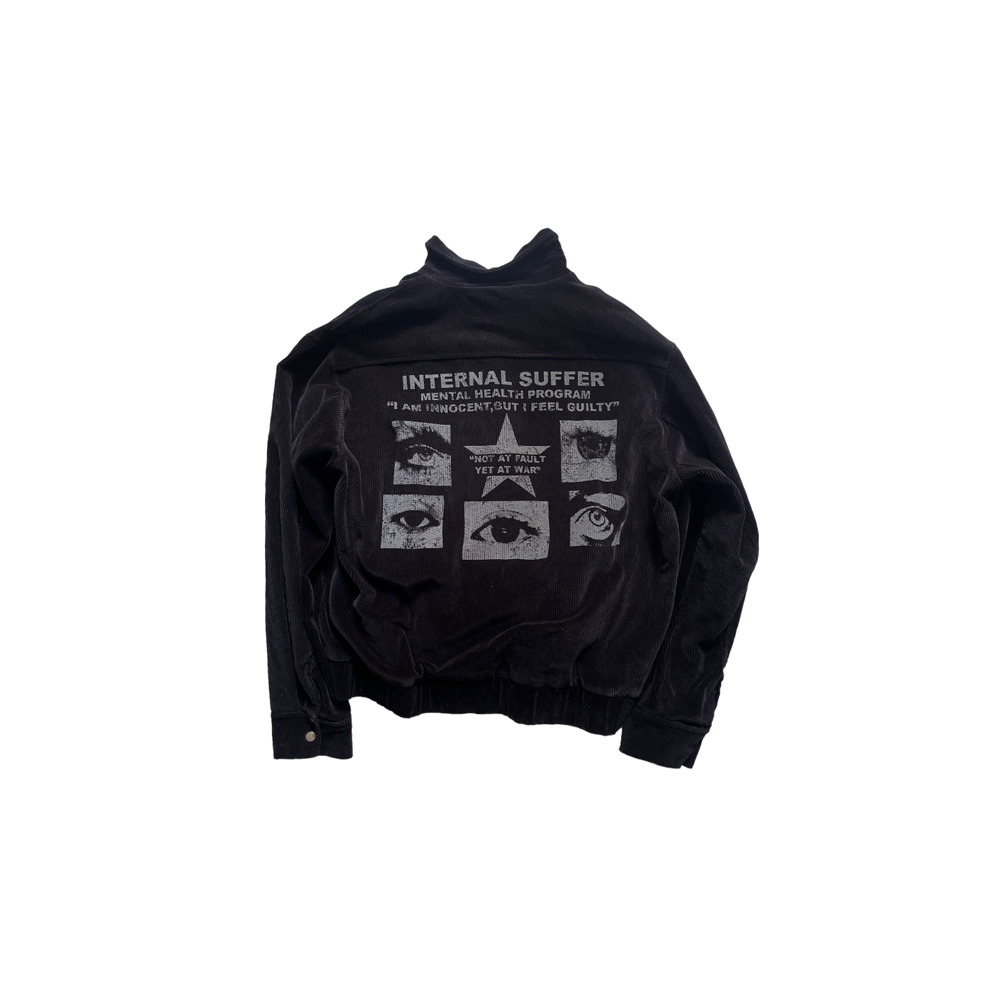 MENTAL HEALTH PROGRAM CORDUROY JACKET  BLACK (1/1 SAMPLE)