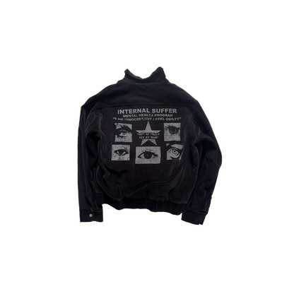 MENTAL HEALTH PROGRAM CORDUROY JACKET  BLACK (1/1 SAMPLE)