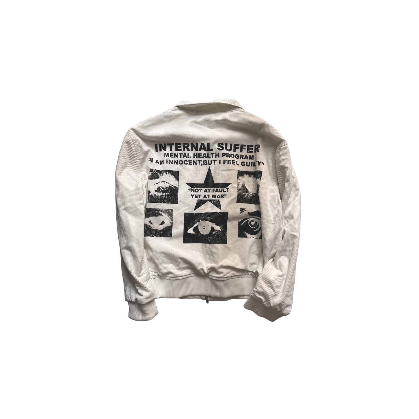 MENTAL HEALTH PROGRAM CORDUROY JACKET WHITE (1/1 SAMPLE)