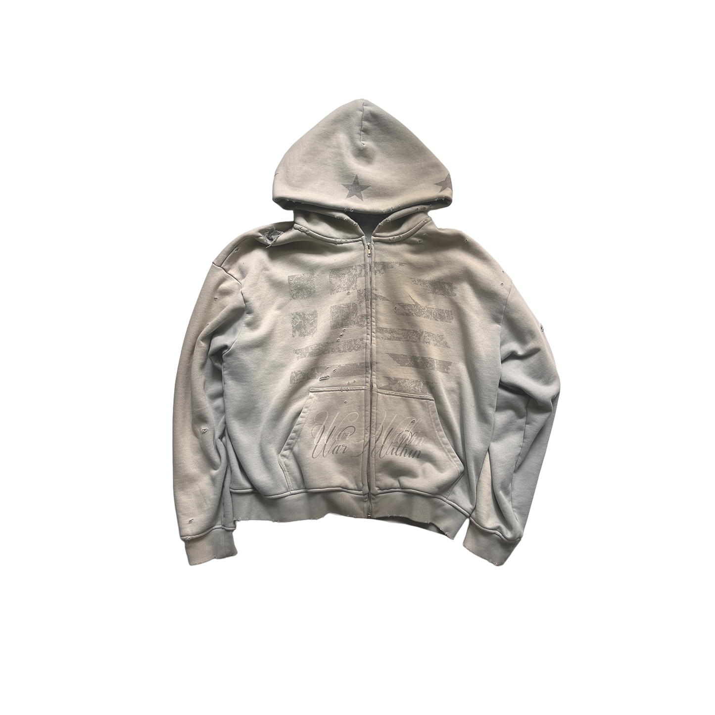 Greek Flag Zip-Up (1/1 SAMPLE)