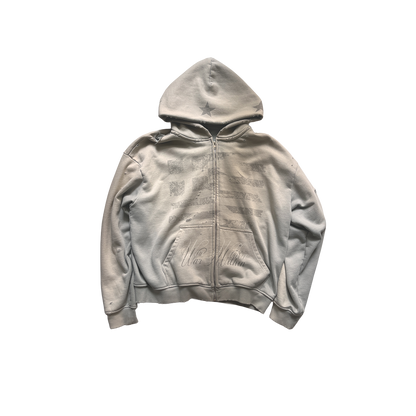Greek Flag Zip-Up (1/1 SAMPLE)